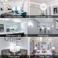 Ampoules LED G9 3W sans scintillement, blanc chaud, pour la maison, ampoules à économie d'énergie, ampoules de type maïs