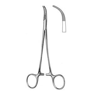 Pinces chirurgicales manuelles pour artères, courbées, droites, dentelées, en acier inoxydable, certifiées CE, instrument de classe II, ensemble de 1 an - Product Image 5