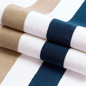 Serviette de plage et de main en jacquard 100% coton avec logo personnalisé, design tissé en relief, séchage rapide et écologique - Product Image 3