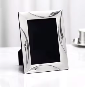 Contemporary Metal <b>Photo</b> <b>Frame</b> for Living Space Decor Anniversary & Special Occasions Gifting Luxury <b>Chrome</b> Finished <b>Frames</b> - Product Image 1