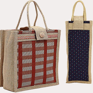 Producto de Venta caliente de alta calidad logotipo personalizado yute bolsa de compras bolsa de lona de algodón artículo personalizado estilo patrón carta promoción IND - Product Image 2