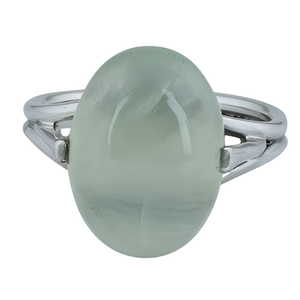 แหวนเงิน925 prehnite แหวนเงินคลาสสิกชุบเงินแหวนแฟชั่นสำหรับงานแต่งงานของขวัญปาร์ตี้สำหรับ unisex - Product Image 4
