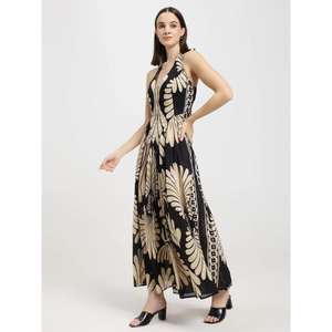 Women Halter Neck Printed Maxi <b>Dress</b> Sleeveless Backless Long Summer Resort Boho Beach <b>Dress</b> Wholesale - Product Image 2