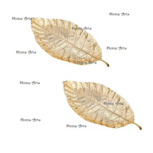 Lot de 3 plats de service en forme de feuille en aluminium de qualité supérieure pour fruits secs pour usage domestique et hôtelier - Product Image 6