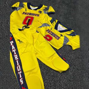Wholesale American Football Jersey <b>Pant</b> Polyester <b>Mesh</b> Digital Print Customized Uniforms Short Sleeve - Product Image 2