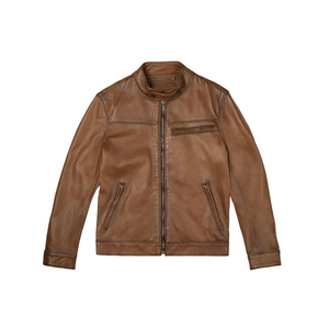 Veste en cuir personnalisée à la mode pour hommes au meilleur prix Nouvelle arrivée - Product Image 1