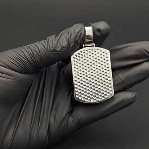 Luxury <b>Iced</b> Dollar Logo Letter Moissanite Pendant 925 Silver Hip Hop Trendy Personalized Fine Jewelry Pendants Charms Unisex - Product Image 6