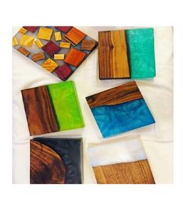 Dessous de verre en résine époxy durable le plus vendu Unique pour la décoration d'accessoires de table de la pierre d'usine vietnamienne - Product Image 6