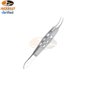 Pinzas oftálmicas de acero inoxidable, micro pinzas curvas, proveedor mayorista, instrumentos quirúrgicos para cirugía ocular - Product Image 4