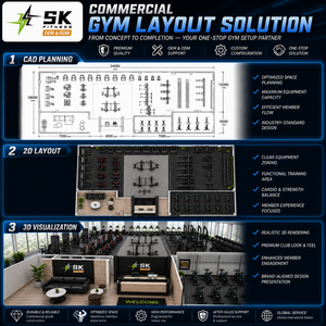 Équipement complet <span class=keywords><strong>de</strong></span> musculation SK 800 m² pour salle <span class=keywords><strong>de</strong></span> sport, machine d'entraînement <span class=keywords><strong>de</strong></span> <span class=keywords><strong>force</strong></span> et cardio commerciale pour hôtel, club, centre <span class=keywords><strong>de</strong></span> fitness - Product Image 2