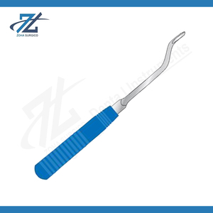 Capener Lamina Gouge Swan Neck Blue Acetal Suregrip Handle 250mm Long Surgical Stainless Steel Instrument Set Reusable CE - Product Image 2