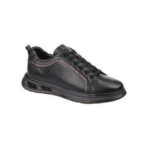 Vente flash M066-1 Chaussures décontractées pour hommes en cuir véritable avec semelle en caoutchouc à mémoire de forme pour la vente en gros - Product Image 1