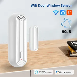 eMylo WLAN Tür-Sensor Alarm Tuya intelligenter Fenster-Kontakt-Sensor drahtloses Heimsicherheitssystem mit Echtzeit-Alerten APP kostenlos