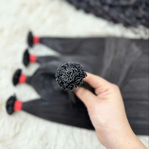 ผมต่อผมเคราตินตรงปลายแหลมทรงวีแบบชาวเวียดนามผมต่อแบบลอนธรรมชาติ - Product Image 1