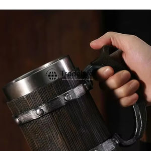 Tasse en bois poli à grain large Premium Drinkware par Tradebyd pour les boissons Premium - Product Image 1