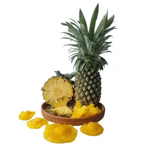 Natural dried pineapple, no sugar, sweet and refreshing, quantity produced according to customer requirements at cheap prices fr