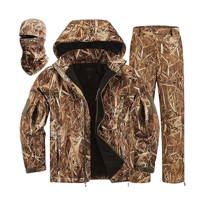 Woodland Camo Costume de chasse 3D Leaf's Woodland Chasse Camouflage Ghillie Costume Veste Respirant Imperméable - Product Image 1