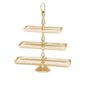 Home Hotel Restaurant Elegant Design Stainless Steel Handmade Decorative Cake Stand Multi-functional Usage Birthday Party - Product Image 4