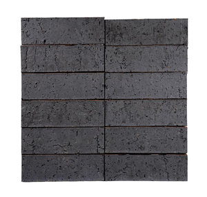 Minimaliste avec un visage fortement texturé pour une profondeur de caractère brique sombre - Product Image 2