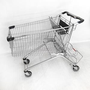 Carrito de Supermercado, Carro de Compras Grande de Acero, Plataforma de Malla Impermeable, Plegable, Suministro de Fábrica - Product Image 1