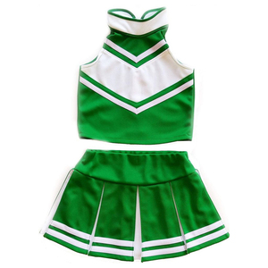 Uniformes de pom-pom girl 100% polyester imprimés par transfert de chaleur personnalisé pour adultes vêtements de sport d'entraînement confortables - Product Image 1