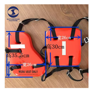 Deniz kullanımı turuncu 74N PVC üç adet can yeleği çalışması can yeleği - Product Image 2