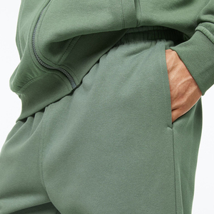 Conjunto de chándal de 100% algodón con etiqueta personalizada para hombre, Sudadera con capucha y pantalones de chándal con media cremallera y etiqueta personalizada - Product Image 4