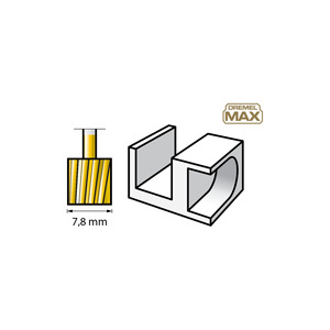 Broca para Mampostería MAX de Acero al Carbono, 7.8mm, Acabado de Cobalto, 20mm de Longitud de Trabajo, 4mm de Diámetro, 14mm de Vástago, Construcción de Carburo de Acero - Product Image 1