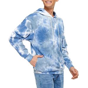 Vente en gros de sweats à capuche Tie Dye au design personnalisé dernier style de couleur thermique solide pour hommes respirant et élégant pour l'hiver - Product Image 2