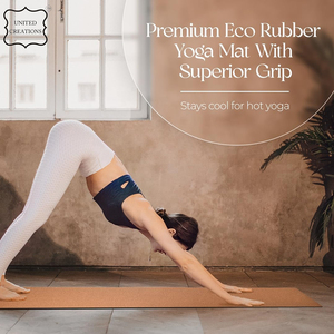 Giá Rẻ Giá Bền Thêm Dày Hot Nút Chai Yoga Mat 70 ''X 26' X 6Mm Cao Su Tự Nhiên Yoga Mat Cho Các Bài Tập Cho Yoga Và Pilates - Product Image 6