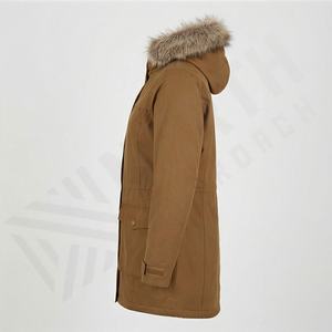 Veste parka à capuche pour homme, automne-hiver, tendance, couleur personnalisée, coton épais, chaude, doublée de fourrure, tissu imprimé, vêtements d'extérieur - Product Image 3