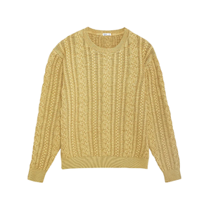 Pull à manches longues en tricot uni pour hommes-Pull décontracté confortable pour l'automne et l'hiver - Product Image 3