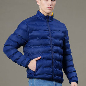 Fabricants de vêtements personnalisé hommes hiver chaud coupe-vent matelassé doudoune légère résistante à l'eau - Product Image 1