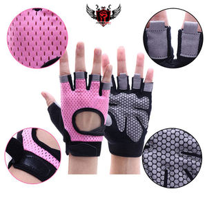 ถุงมือออกกำลังกายครึ่งนิ้วทำจากนีโอพรีนทำจากโพลีเอสเตอร์สำหรับใช้ในยิมที่บ้านและยกน้ำหนัก - Product Image 2