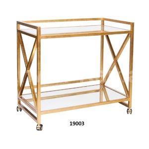 Modern 3-Tier Food Serving Trolley <b>Black</b> Metal & White Marble 4 Wheels for Home Furniture in Kitchen & Dining Room - Product Image 4