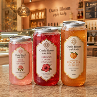 Bouteilles en plastique personnalisées AT PACK USA avec couvercle facile à ouvrir pour thé glacé, jus, soda, café et boissons froides