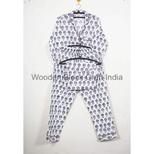 Conjunto de Pijama Informal para Mujer, Estampado Floral Digital, Manga Larga, 100% Algodón, Transpirable, Ropa de Dormir, Regalo - Product Image 6