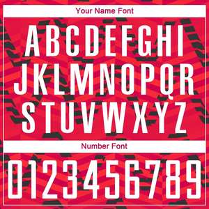 Maillot de football personnalisé rouge et noir - T-shirt d'entraînement respirant à séchage rapide, antibactérien, imprimé par sublimation en zig-zag, col rond, manches courtes - Product Image 6