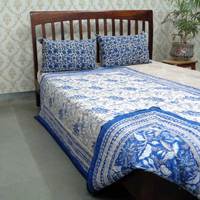 Ensemble de draps matelassés en coton 100% imprimé à la main style traditionnel en relief, taille personnalisée, prix de gros