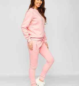 Nuevo diseño personalizado Ajuste Regular Ropa de calle de invierno Venta al por mayor Lavado ácido Traje de sudor Mujeres Tallas grandes Longitud completa con capucha 100% Algodón - Product Image 5