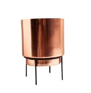 Macetas de metal modernas al por mayor con acabado dorado mate ideal para la decoración de la sala de estar y el vestíbulo Venta caliente - Product Image 3