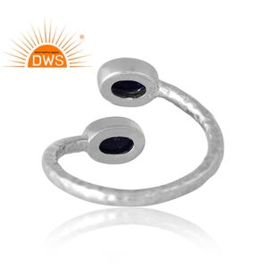 Anillo de Plata de Ley con Piedra Preciosa de Lapislázuli Natural, Joyería Personalizada para Mujer, Regalo para Ella, Diseño de Fabricante Indio - Product Image 2