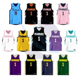 Conjunto de Uniforme de Baloncesto Reversible Personalizado para Hombre, Jersey Deportivo con Estampado Duradero - Product Image 2