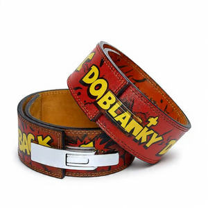 <b>Powerlifting</b> Anime Lever <b>Belt</b> Heavy Duty Soft Non-Slip Trainer Back Support 13MM Sublimation Leather <b>Belts</b> - Product Image 3