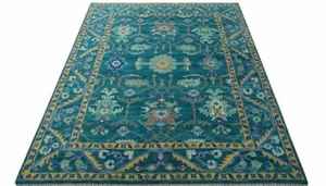 Tapis antique vert luxueux Oushak turc noué à la main 4x6 à 10x14 pieds taille personnalisable salon ensembles de tapis faits à la main - Product Image 2