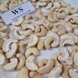 Prêt à expédier Noix de cajou WS blanc fendu Kaju Badam SANTIGO Noix de cajou cassées OEM, emballage ODM - Product Image 1