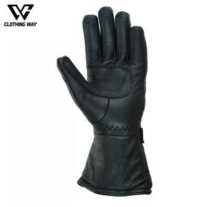 Gants de moto personnalisés en gros, respirants, compatibles avec les écrans tactiles, imperméables, durables, en cuir, avec sangle de poignet réglable - Product Image 3