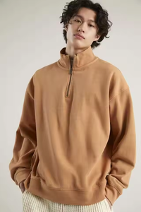 เสื้อสเวตเตอร์คอกลมแขนยาวผ้าฝ้ายเสื้อฮู้ดแบบสวมหัวมีซิปสำหรับผู้ชายผู้หญิง14คน - Product Image 2