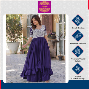 Conjunto de alta calidad de diseñador étnico elegante tradicional fiesta boda Indo occidental para mujeres recién llegado Lehenga Kurti de India - Product Image 6