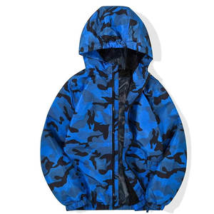 Veste coupe-vent pour enfants, vêtements d'extérieur légers à capuche, veste coupe-vent pour enfants pour une protection contre les vents forts - Product Image 1